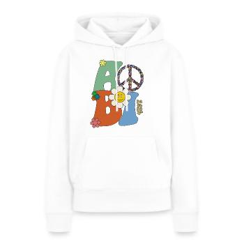 Abi 2024 Groovy Abiball Geschenk - Frauen Premium Bio Hoodie - Weiß - Vorne - Julia (174cm)