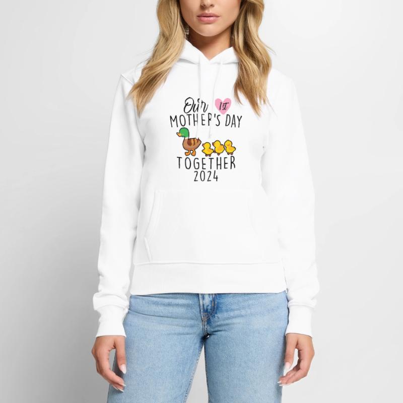 Muttertag Unser erster Muttertag Frauen Premium Bio Hoodie
