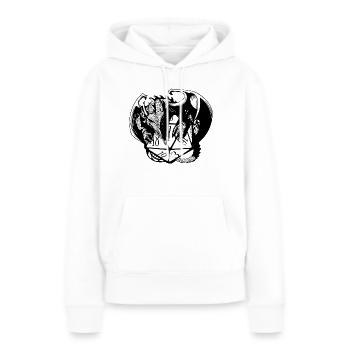 Pen and paper drachen würfel - Frauen Premium Bio Hoodie - Weiß - Vorne - Julia (174cm)