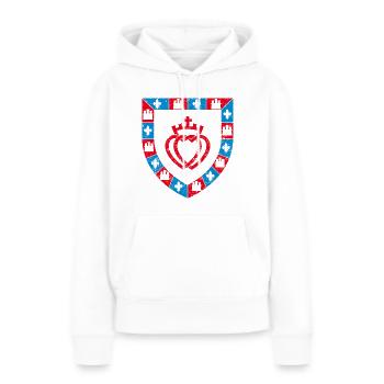 Vendée Vintage - Women’s Premium Organic Hoodie - white - Front - Julia (174cm)