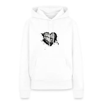 Corazón Espinado 02 - Women’s Premium Organic Hoodie - white - Front - Julia (174cm)