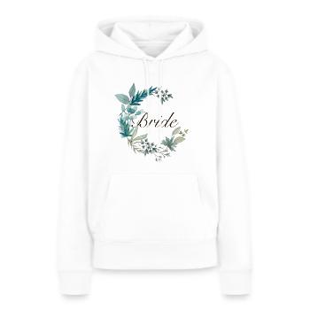 Bride / Braut JGA Junggesellinnenabschied Hochzeit - Frauen Premium Bio Hoodie - Weiß - Vorne - Julia (174cm)