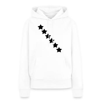 stars - Frauen Premium Bio Hoodie - Weiß - Vorne - Julia (174cm)