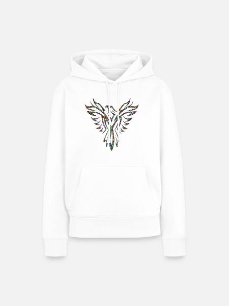 Eagle Chromatic - Frauen Premium Bio Hoodie - Weiß