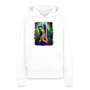 Heilige Maria Maria Madonna Mariana Jungfrau Maria Heilige - Frauen Premium Bio Hoodie - Weiß - Vorne - Julia (174cm)