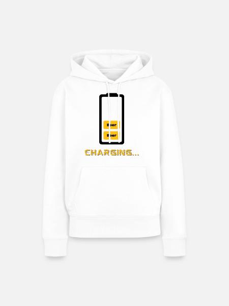 Aufladen von Bier - Frauen Premium Bio Hoodie - Weiß