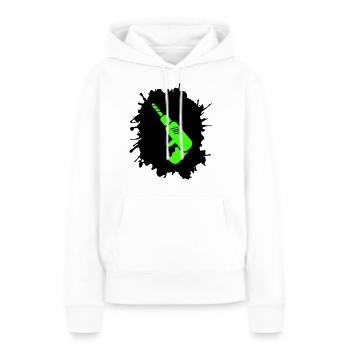 Artisan des perceuses Blobs - Sweat à capuche Premium bio Femme - blanc - Devant - Julia (174cm)
