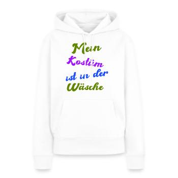 Lingerie Fantaisie - Sweat à capuche Premium bio Femme - blanc - Devant - Julia (174cm)