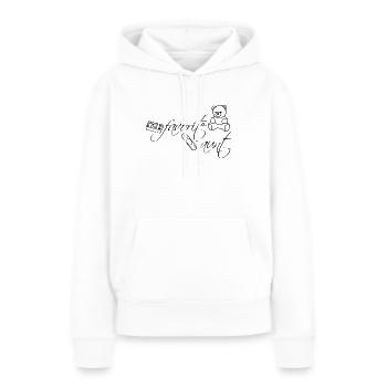 meilleure tante - Sweat à capuche Premium bio Femme - blanc - Devant - Julia (174cm)