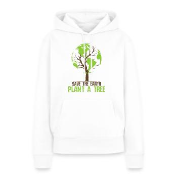 Earth Day - Umweltschutz Natur - Frauen Premium Bio Hoodie - Weiß - Vorne - Julia (174cm)