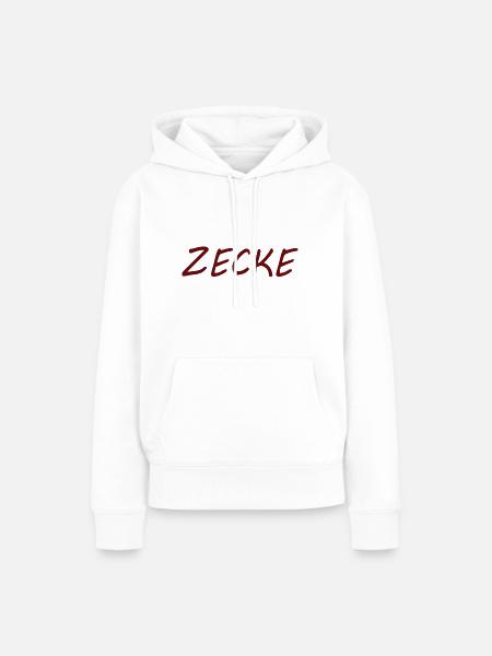 ZECKE - Frauen Premium Bio Hoodie - Weiß