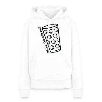 moi mon dubbeglas et i Geschenk PfalzEr Wein - Sweat à capuche Premium bio Femme - blanc - Devant - Julia (174cm)