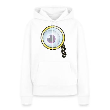 Monokel Auge - Frauen Premium Bio Hoodie - Weiß - Vorne - Julia (174cm)