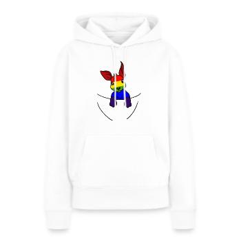 Koala LGBT Regenbogenfahne Gay Pride Gay - Frauen Premium Bio Hoodie - Weiß - Vorne - Julia (174cm)