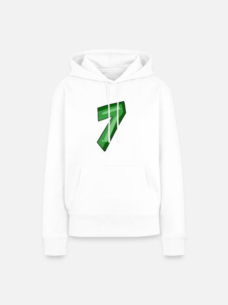 7 - Frauen Premium Bio Hoodie - Weiß
