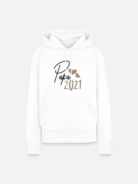 Papa 2021 - Frauen Premium Bio Hoodie - Weiß