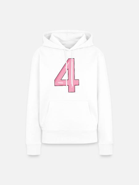 4 - Frauen Premium Bio Hoodie - Weiß