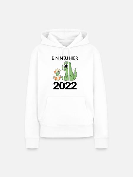 Baby Geburt 2022 - Frauen Premium Bio Hoodie - Weiß