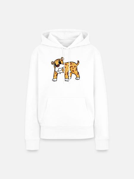 Säbelzahntiger - Frauen Premium Bio Hoodie - Weiß