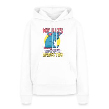 Rat Rodent Pet Rat Owners Domestic Rat - Frauen Premium Bio Hoodie - Weiß - Vorne - Julia (174cm)