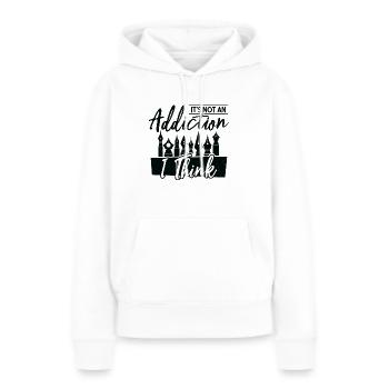Stylo plume Stylo Stylo Cherche des Artistes - Sweat à capuche Premium bio Femme - blanc - Devant - Julia (174cm)