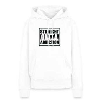 Suchtkranke Genesungskrieger Patienten mit - Frauen Premium Bio Hoodie - Weiß - Vorne - Julia (174cm)