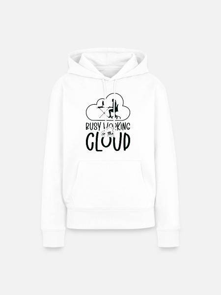Cloud Computing Programmierer Kodierung - Frauen Premium Bio Hoodie - Weiß