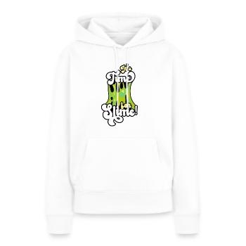 Mucus Puddle Cool Mignon Adorable pour Slime Maker - Sweat à capuche Premium bio Femme - blanc - Devant - Julia (174cm)