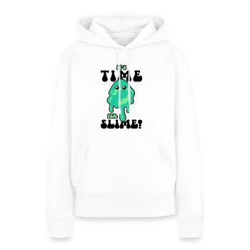 Mucus Puddle Cool Mignon Adorable pour Slime Maker - Sweat à capuche Premium bio Femme - blanc - Devant - Julia (174cm)
