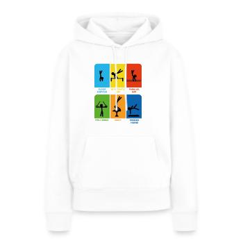 Gymnastik Männerturnen Veranstaltungen Turner - Frauen Premium Bio Hoodie - Weiß - Vorne - Julia (174cm)