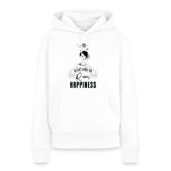Overthinking Art Fan Glück Line Art Angst - Frauen Premium Bio Hoodie - Weiß - Vorne - Julia (174cm)