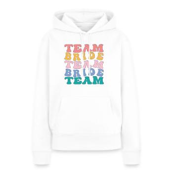 Hippie Team Bride Junggesellenabschied - Frauen Premium Bio Hoodie - Weiß - Vorne - Julia (174cm)