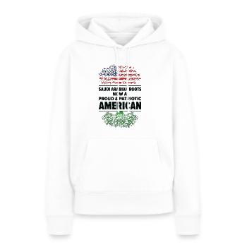 Geborener Saudi-Araber Saudi-Arabien Amerikaner - Frauen Premium Bio Hoodie - Weiß - Vorne - Julia (174cm)