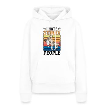 Mean Pet Hundehalter Hund Pop Art Cartoon - Frauen Premium Bio Hoodie - Weiß - Vorne - Julia (174cm)