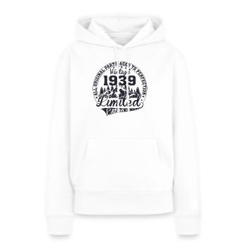 Vintage 1939 Alle Originalstücke Retro Geschenk - Frauen Premium Bio Hoodie - Weiß - Vorne - Julia (174cm)
