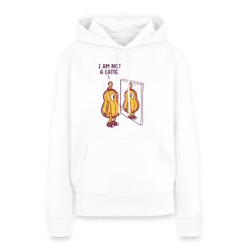 Pumpkin Latte Lover Café Pumpkin Spice Latte - Sweat à capuche Premium bio Femme - blanc - Devant - Julia (174cm)