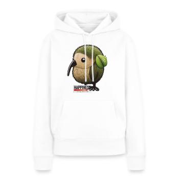 Kiwi in Love | Design mit Herz zum Valentinstag - Frauen Premium Bio Hoodie - Weiß - Vorne - Julia (174cm)