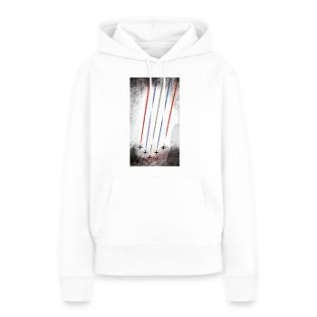 Flyer Swarm - Women’s Premium Organic Hoodie - white - Front - Julia (174cm)