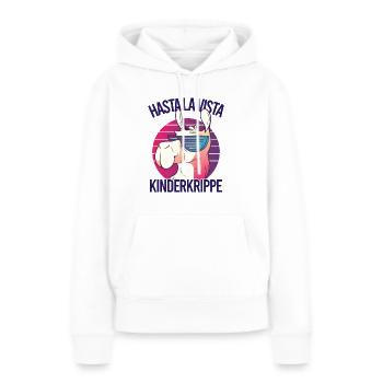 Kinderkrippe Geschafft Krippe Geschafft - Frauen Premium Bio Hoodie - Weiß - Vorne - Julia (174cm)