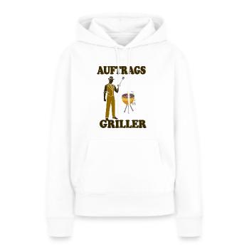 Auftragsgriller - Frauen Premium Bio Hoodie - Weiß - Vorne - Julia (174cm)