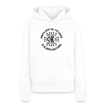 Künstliche Intelligenz Programmierung - Frauen Premium Bio Hoodie - Weiß - Vorne - Julia (174cm)
