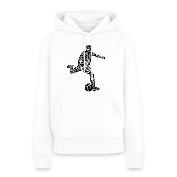 Fußballer Symbole Fußballspieler Jungen Fußball - Frauen Premium Bio Hoodie - Weiß - Vorne - Julia (174cm)