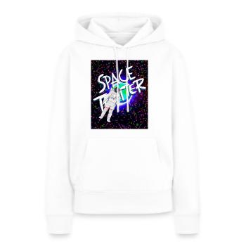 Astronaut Space Trotter - Women’s Premium Organic Hoodie - white - Front - Julia (174cm)