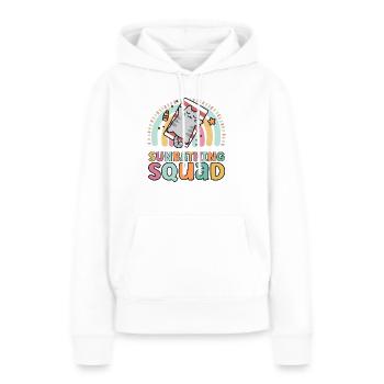 Sunbathing Squad Lustiges Matching Für Mädchen Sonnenbad - Frauen Premium Bio Hoodie - Weiß - Vorne - Julia (174cm)