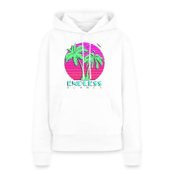 Endloser Sommer - Frauen Premium Bio Hoodie - Weiß - Vorne - Julia (174cm)