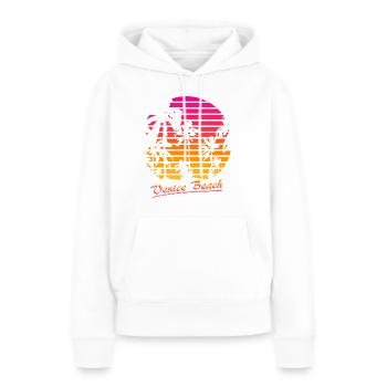 Venice Beach - Frauen Premium Bio Hoodie - Weiß - Vorne - Julia (174cm)