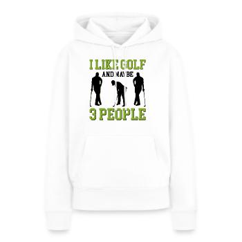 Golf Golfen - Frauen Premium Bio Hoodie - Weiß - Vorne - Julia (174cm)