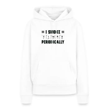 Fumeurs de cigares Fumeurs de cigares - Sweat à capuche Premium bio Femme - blanc - Devant - Julia (174cm)