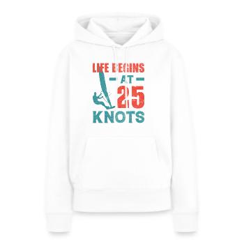 Planche à voile, sports nautiques - Sweat à capuche Premium bio Femme - blanc - Devant - Julia (174cm)