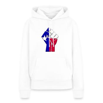 Bundesstaat Texas Flagge Stolz Eingeborenes Familienhaus - Frauen Premium Bio Hoodie - Weiß - Vorne - Julia (174cm)